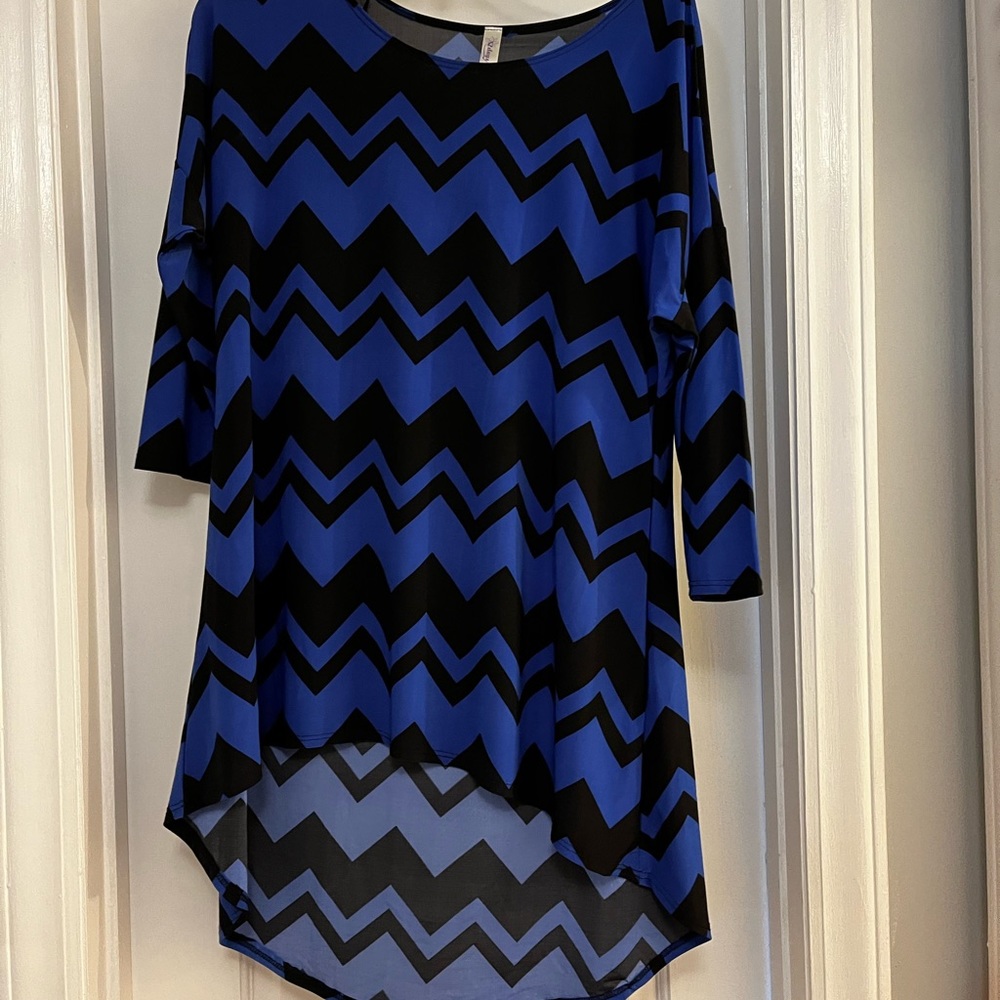 Royal Blue Zigzag Tunic S